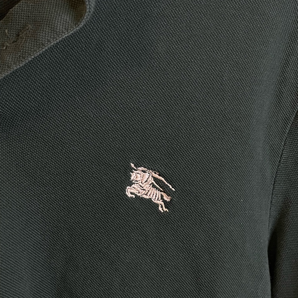 Burberry Top 100% Cotton Short Sleeves Polo Size medium - Picture 4 of 9